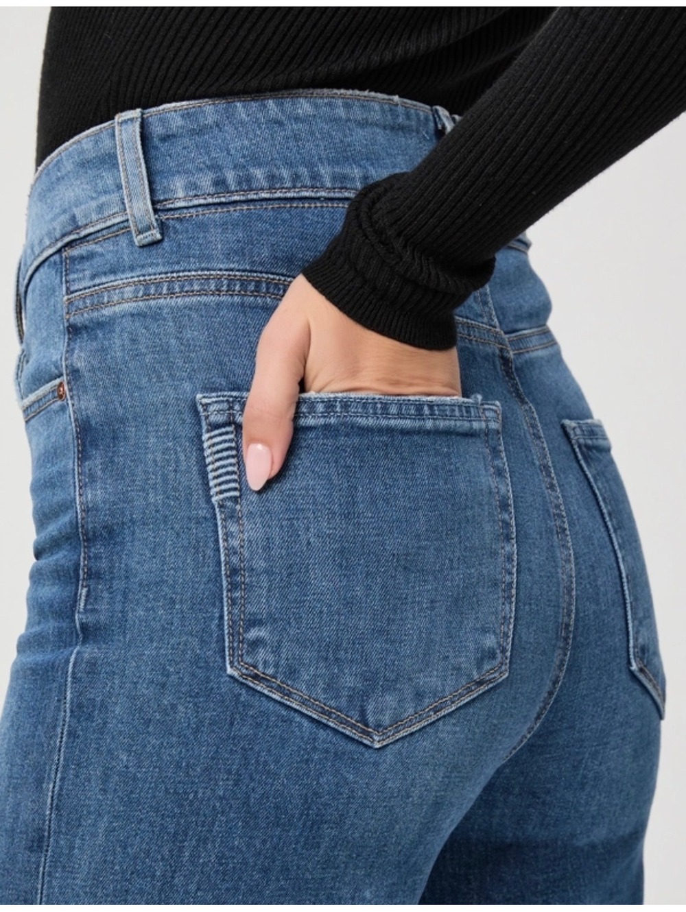 Paige Sasha Wide Leg High Waisted Jeans - 24 - Picture 5 of 9